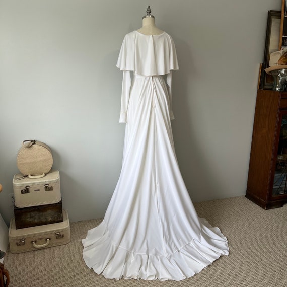 70s Wedding Dress / Vintage Handmade Gown / Cream White Boho 70s Wedding Dress / Vintage Handmade Gown / Cream White Boho