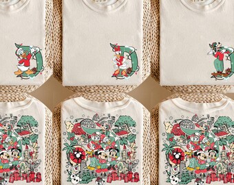 Retro Micky und Freunde Weihnachten Shirt, Disney Weihnachten Sweatshirt, Weihnachtsfamilie Shirt, Merry Christmas Party, Weihnachtsgeschenk