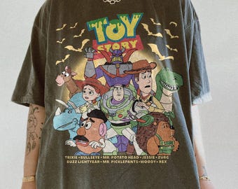 Retro Toy Story Halloween Comfort Color Shirt, Disney Pixar Halloween Shirt, Disney Halloween Toy Story To Infinity and boo-yond Shirt