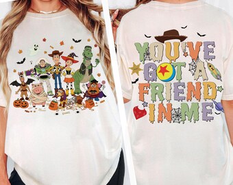 Disney Toy Story Halloween T-shirt, Halloween Geschichte Woody Buzz Lightjahre Jessie To infinity and boo-yond shirt, Halloween Toy Story Land Tee