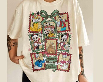Mickys Merry Merry Christmas Shirt, Disney Weihnachtsreise T-Shirt, Passende Familienoutfit, Mickey und Friends Weihnachtsshirt, BTW Weihnachts T-Shirt