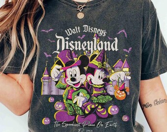 Mickey Minnie Disneyland Halloween 2025 Shirt, Walt Disneys Disneyland Shirt, gruseligster Ort der Welt, Mickey Not So Scary Party 2025 Tee