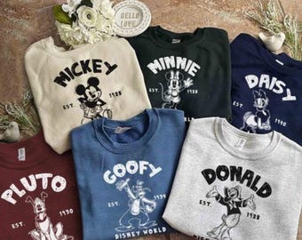 Vintage Disney Micky und Freunde Shirt, Mickey Grafik T-Shirt, Disney Trip Shirt, Disney Urlaub Shirt, Disney Familie Shirt