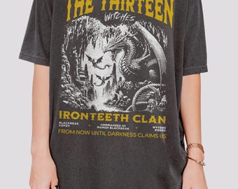 The Thirteen Shirt | Throne Of Glass T-Shirt Manon Blackbeak Ironteeth Witches Dorian Haviliard Licensed SJM Merch Terrasen Bookish Shirt