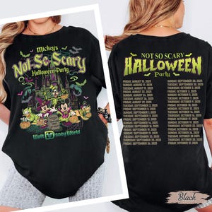 Retro Mickey&#39;s Not So Scary Halloween Party 2025 Comfort Colors Shirt, Mickey & Friends 2025 Halloween Shirt, Disney Halloween Party Shirt