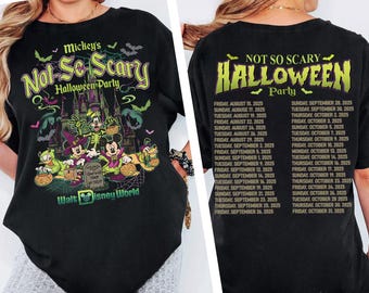 Retro Micky's nicht so beängstigend Halloween Party 2025 Comfort Farben Shirt, Mickey & Friends 2025 Halloween Shirt, Disney Halloween Party Shirt