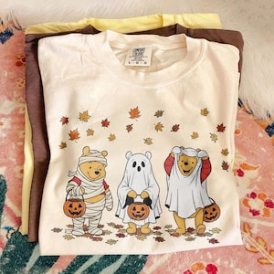 Retro Pooh Ghost Halloween Shirt, Winnie The Pooh Halloween Shirt, , Pooh Halloween Shirt, Trick Or Treat Shirt, Cute Pooh Halloween Shirt