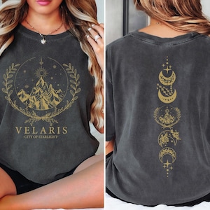 Comfort Colors Court of Thorns And Roses Velaris Shirt, Thorns and Roses Court of Dreams Shirt, Acotar Shirt, Night Court Acotar, SJM Shirt
