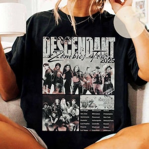 Disney Descendants Zombies Worlds Collide Tour Summer 2025 Retro T-Shirt, Disney Zombies Tour Summer Music Festival, Disney Zombies 4 Shirt