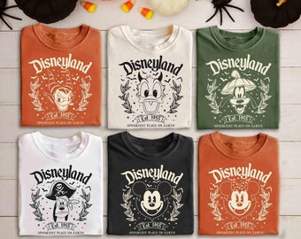 Retro Disneyland Spookiest Place On Earth Shirt, Mickey Halloween Shirt, Mickey CO Shirt, Disneyland Halloween Shirt, Halloween Party Shirt
