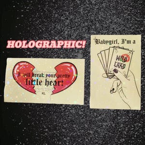 Knocked Loose Vinyl Holographic Stickers - 2pc Set