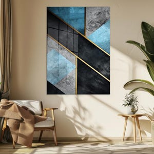 Grande décoration murale abstraite en verre, oeuvre d&#39;art murale de salon, impression sur verre trempé, décoration murale moderne, oeuvre d&#39;art aux couleurs vives, cadeau de pendaison de crémaillère
