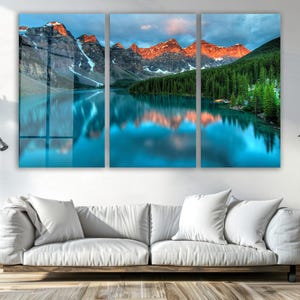 Tempered Glass Wall Art, Scenery Glass Wall Decor, Home Decor, Living Room Wall Art, Decor For Bedroom, Extra Large Wall Art, Wall Hanging