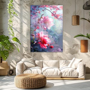 Tempered Glass Wall Art, Scenery Glass Wall Decor, Home Decor, Living Room Wall Art, Decor For Bedroom, Extra Large Wall Art, Wall Hanging