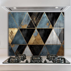 Dosseret de cuisine en verre trempé pour cuisinière, façade arrière de cuisinière, crédence en verre, couvercle supérieur de cuisinière, planche à découper et à nouilles, décoration de cuisine