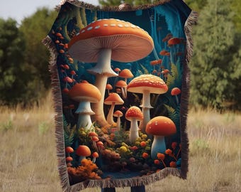 Woven Blanket Mockup Canva Photoshop Woven Blanket Mockup Woven Throw Blanket Mockup Jacquard Fringed Woven Blanket Mockup