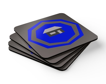 Runescape Coaster Set, Home Teleport Tab Korkholzuntersetzer, OSRS, 4 quadratische Untersetzer, OSRS Merch