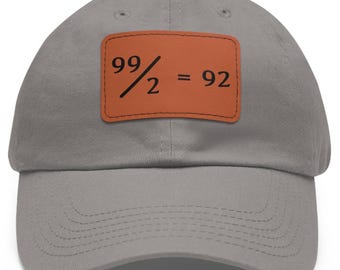 Runescape 99/2 = 92 Rechteck Lederpatch, OSRS, Gaming Cap, Videospiel Merch, Gaming Geschenk