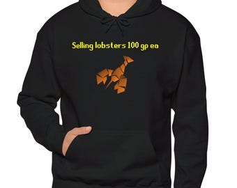 Runescape verkauft Hummer Hoodie, OSRS, Gamer Sweatshirt, Videospiel Merch, Unisex Kapuzenpullover, Gaming Bekleidung