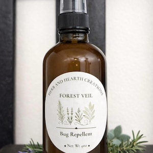 Forest Veil Natural Bug Spray – Herbal Insect Repellent | DEET-Free Outdoor Mist | Witchy Summer Essential