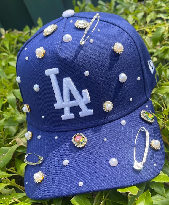 Custom Bling LA Dodgers Snapback Hat - Etsy display picture 1