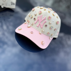 Pink Rhinestone Yankee Hats - Etsy display picture 3