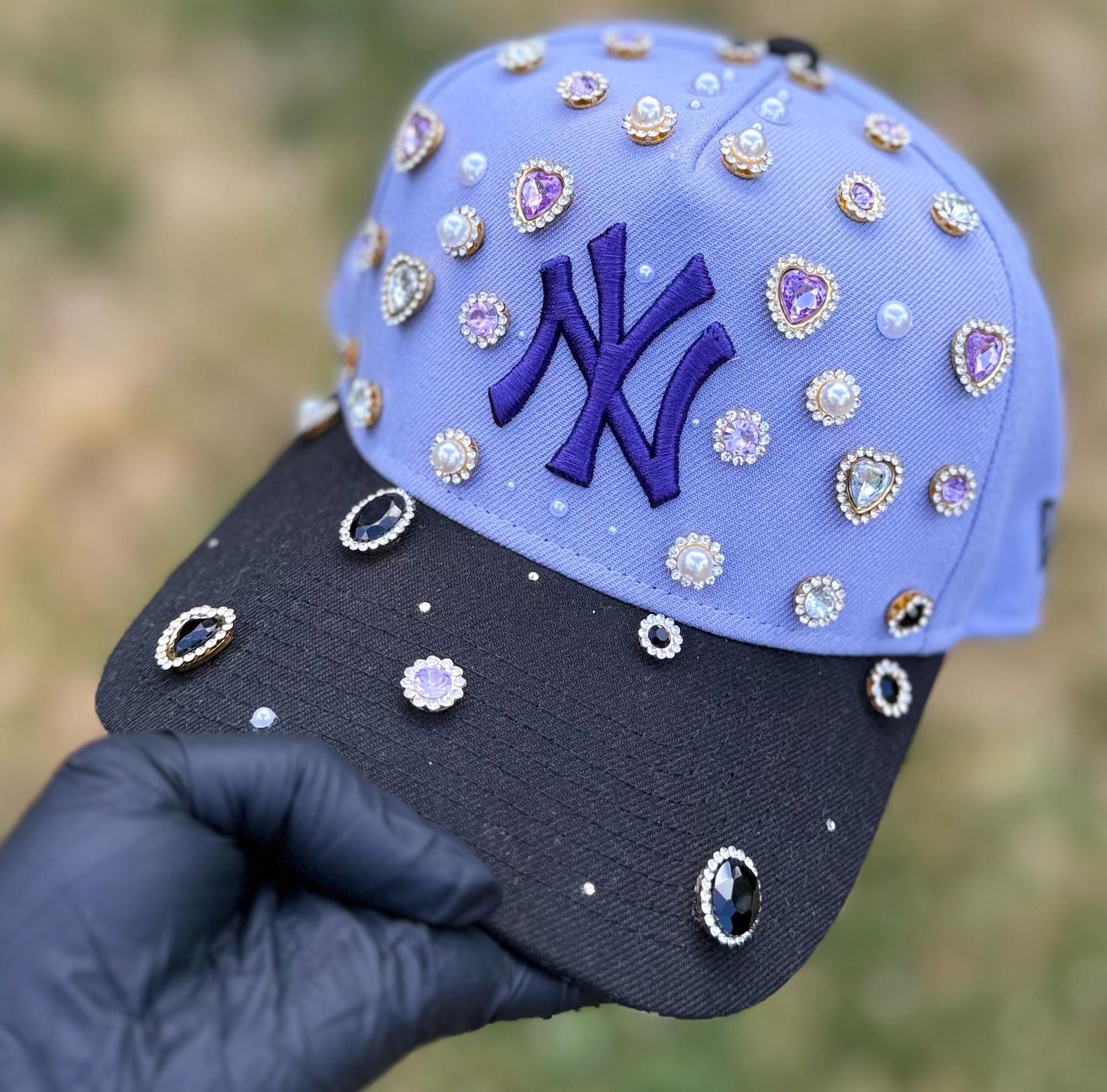 Sparkle Yankees Hat - Etsy