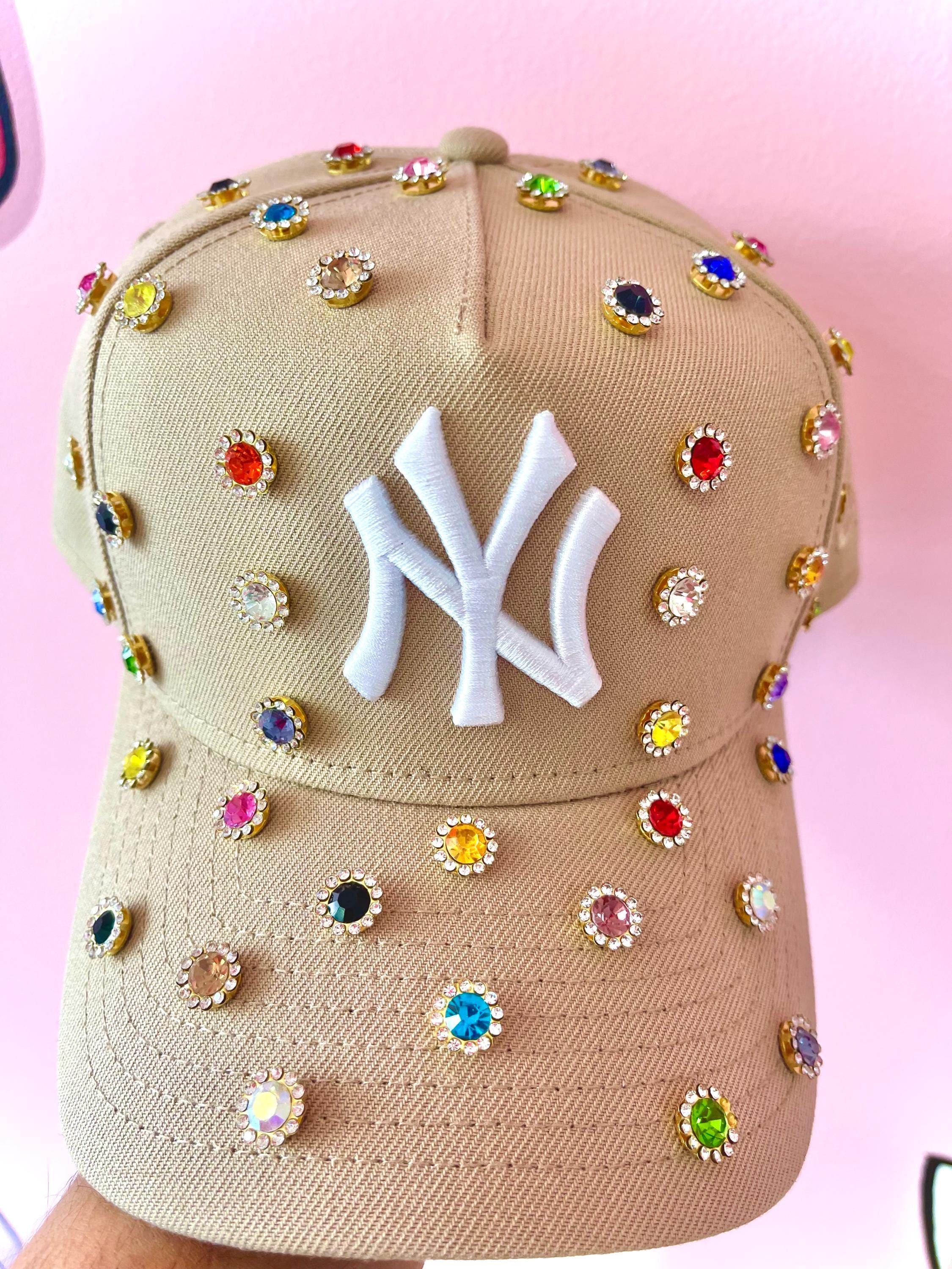 Rhinestone Hat New York Hat - Etsy