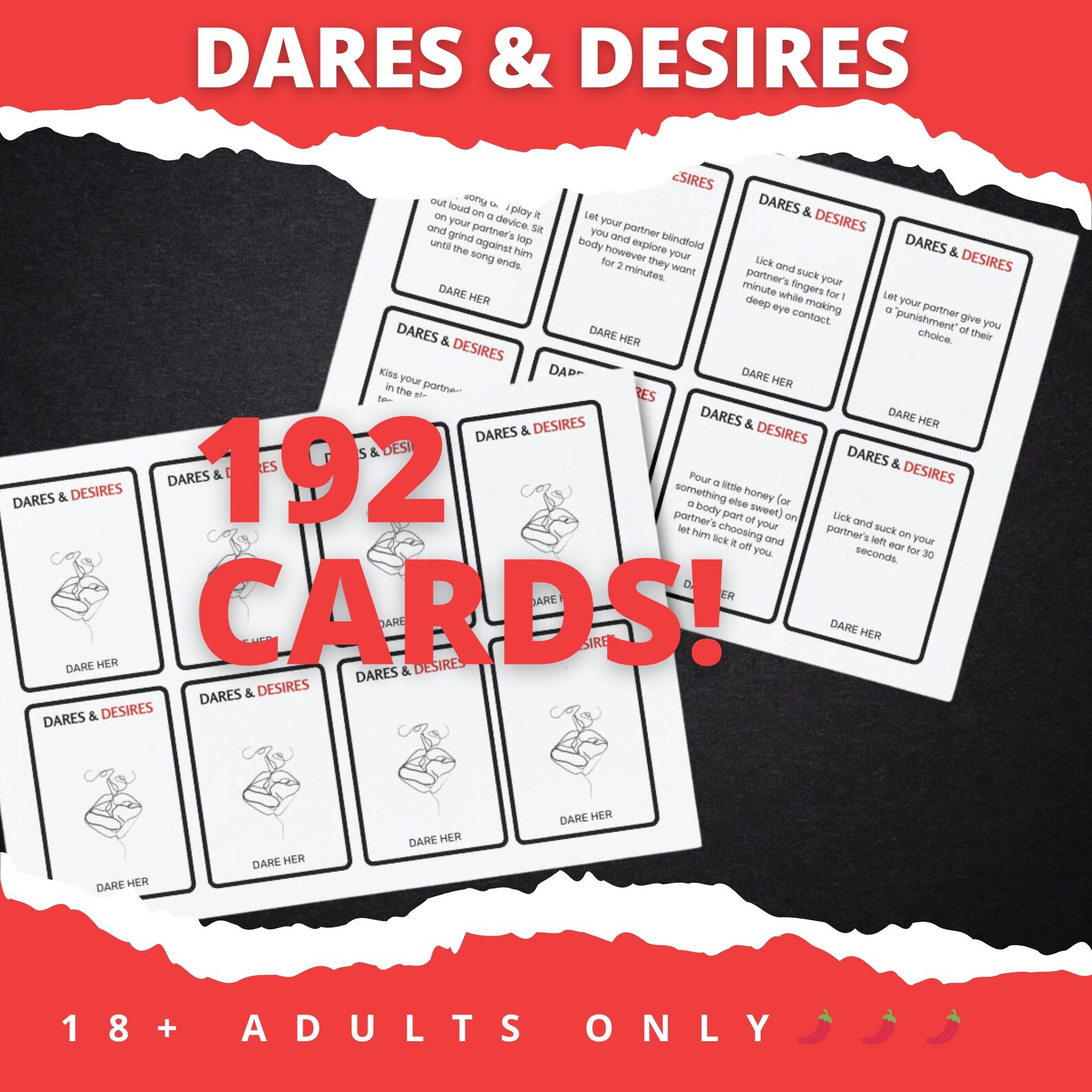 Dirty Adult Game Cards, Couples Dare Game, Printable Card Games, Date ...