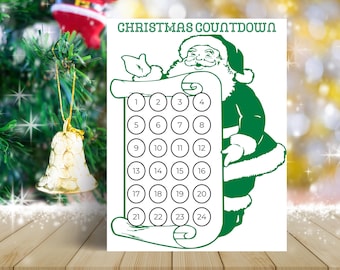 Christmas Countdown Printables | Days until Christmas | 25 days of Christmas | Christmas Activities for Kids | Christmas Tradition