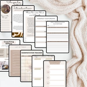 Manifestation Ebook Template | Ebook Template Canva | Editable in Canva | DFY Digital Products | Manifestation Guide | Canva ebook