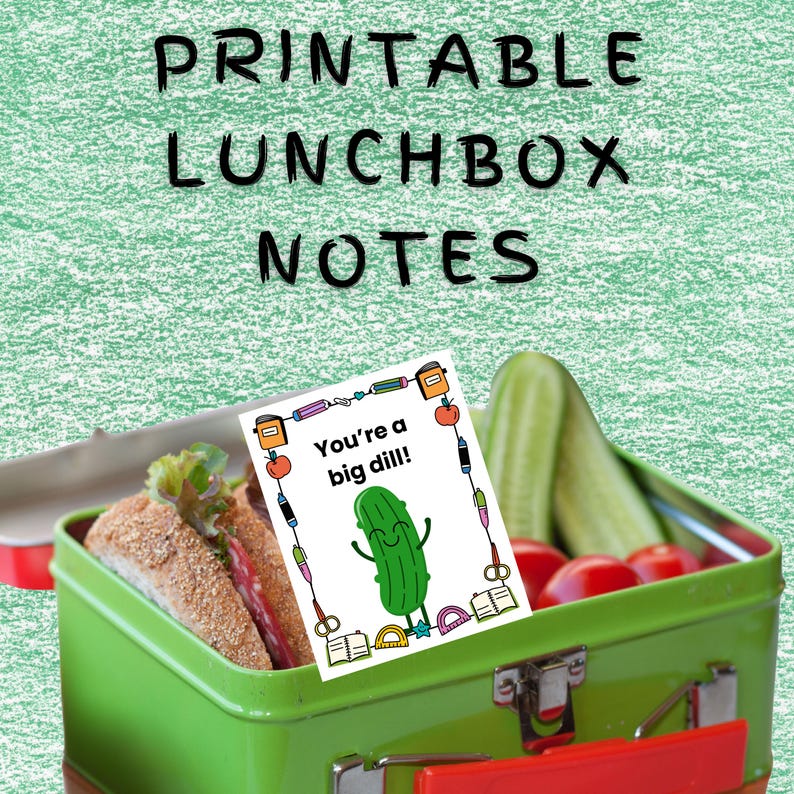 Printable Lunch Box Pun Notes for Kids | Puns for Kids | Kids Jokes ...