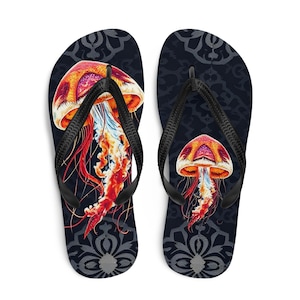 Jellyfish Amber Purple Flip-Flops