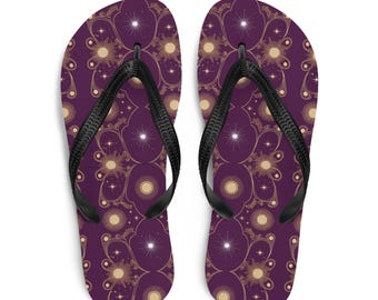 Plum Purple Sun Flip-Flops