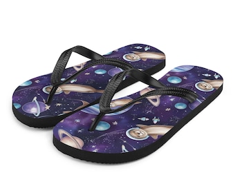 Otter Space Astronaut Flip-Flops