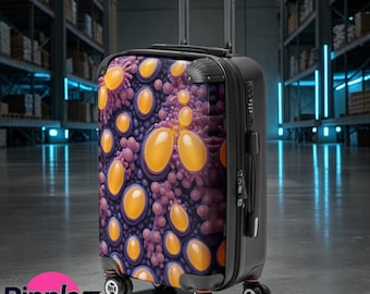 Yellow Puss gross out Hard-shell suitcase