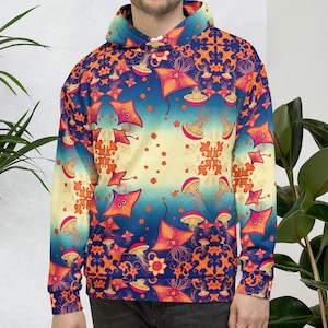Jellyfish Smack Stingray Fever Unisex Hoodie