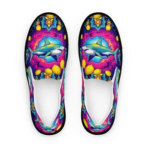 Lemon Shark Women’s slip-on canvas shoes