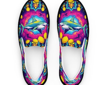 Lemon Shark Women’s slip-on canvas shoes