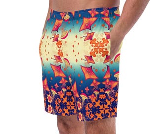 Jellyfish Smack Stingray Fever Swim Trunks