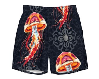 Jellyfish Amber Purple Swim Trunks