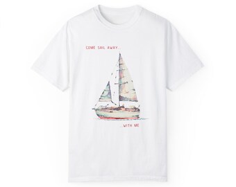 Sailing Adventure T-Shirt, Unisex Graphic Tee, Nautical Shirt, Summer Casual Wear, Beach Lover Gift, Travel Top