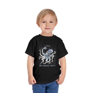 Octopus Toddler Tee - I Have Ink-redible Skills, Kids T-Shirt, Cute Toddler Clothes, Gift for Young Explorers, Ocean-Themed Apparel