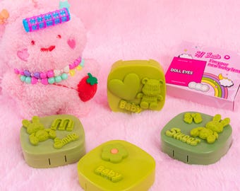 GREEN contact lens box