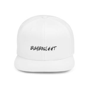 Bumbocl##t Flat Bill Snapback Cap, Motivational Hat for Athletes, Trendy Streetwear Accessory