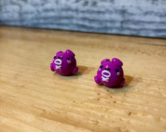 Handmade Miniature Polymer Clay Koffing Figurine. Pokémon Inspired.