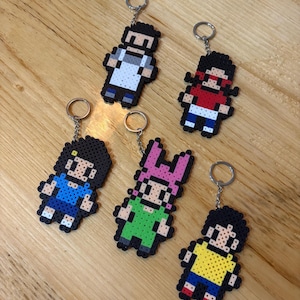Handmade Bob’s Burgers Belcher Family Keychains.