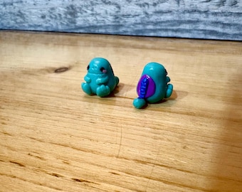 Handmade  Quagsire Miniature Polymer Clay Figurine. Pokémon Inspired.