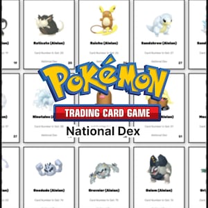 Afdrukbare National Dex Pokémon Binder Placeholder Collection – Bulbasaur to Pecharunt – digitale download