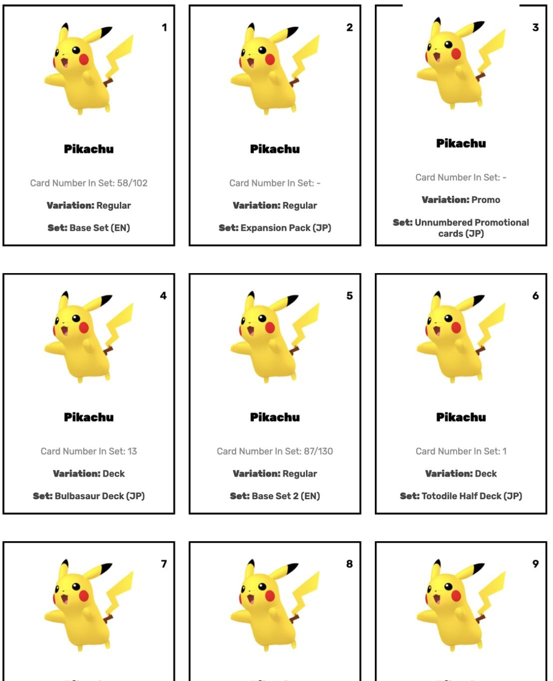 how many pikachu pokemon cards are there 10 Best Pikachu Pokmon Cards You Need to Collect